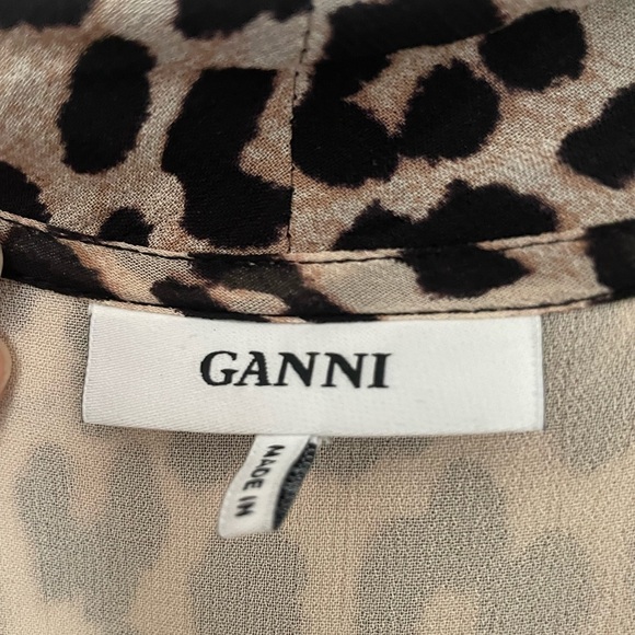 Ganni leopard wrap dress size 36 - Picture 4 of 4
